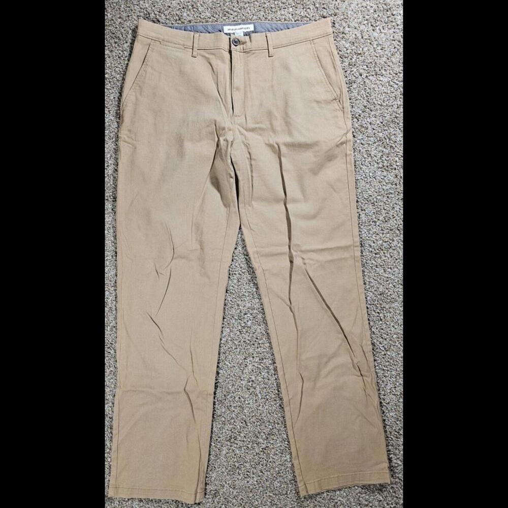Amazon Essentials Mens Classic Fit Stretch Khaki Beige 36x34